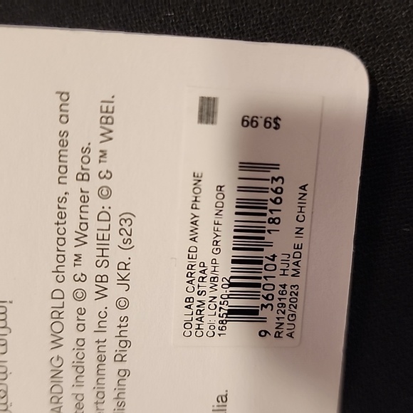 NWT Harry Potter Carried Away Phone Strap - Picture 5 of 6